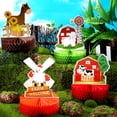 thumbnail image 4 of Decoraciones para fiestas, centros de mesa Threan Farm Animals Honeycomb, 4 of 6