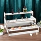 thumbnail image 2 of Exhibidor de cupcakes de 3 niveles, de madera, estilo rústico blanco., 2 of 9