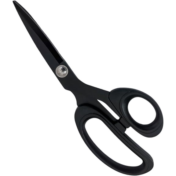 2 pack Left-Handed Scissors for Adults, 8 Inch Coating with high carbon steel Blade, for Dressmaking, Leather Professional Sewing Fabric, Crafting and Home General Use, Black