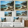 thumbnail image 4 of Designart "Contrasting Black Beach II" Nautical & Beach Floater Framed Canvas Print, 4 of 7