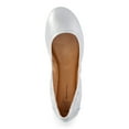 thumbnail image 2 of Time and Tru Women's Scrunch Ballet Flats, Wide Width Available, 2 of 5