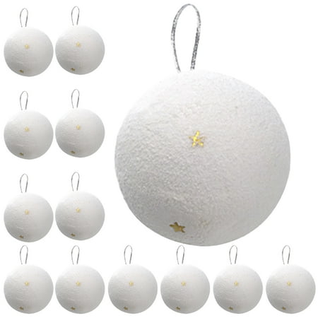

24Pcs Christmas Snowball Pendants Christmas Tree Snowballs Decorative Xmas Snowball Decors