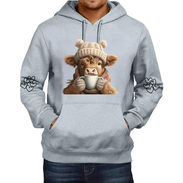 WILLBEST Sudaderas para Hombre, Sudadera Informal con Capucha, Jersey De Manga Larga, Suave, Cómoda, Ligera, Ropa De Calle, Moda, Ajuste Atlético Mediana