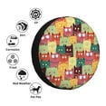 thumbnail image 4 of Yiaed Cute Cartoon Cat Print Tire Wheel Cover, Waterproof Spare Tire Cover Fit for Jeep, Truck,Trailer, RV, SUV, Camper and Most Vehicle-15 inch, 4 of 6