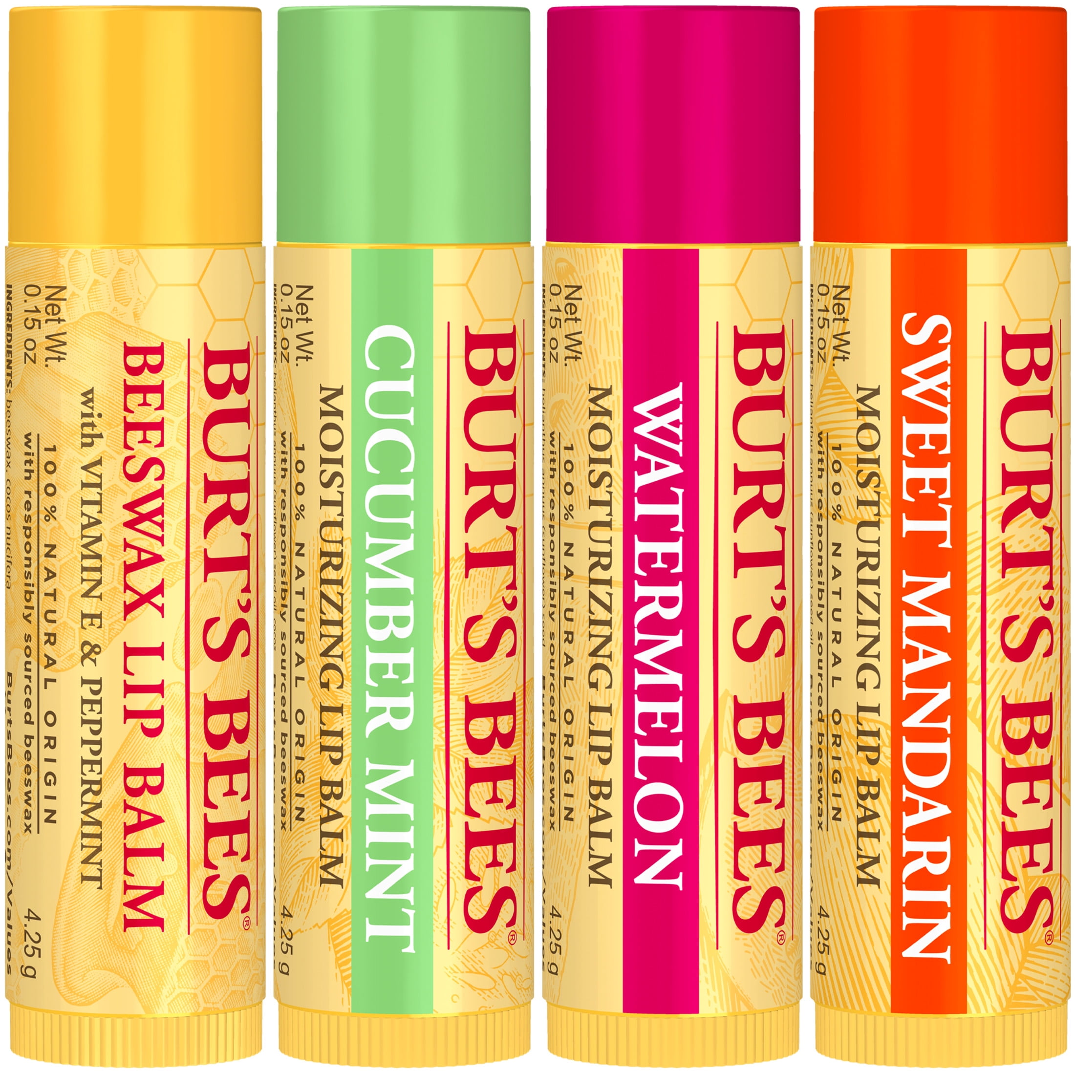 Burt's Bees 4-Pack Lip Balm
