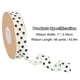 thumbnail image 2 of Cinta de grosgrain con lunares, 1 pulgada x 48 yardas, color beige con negro, 2 of 5