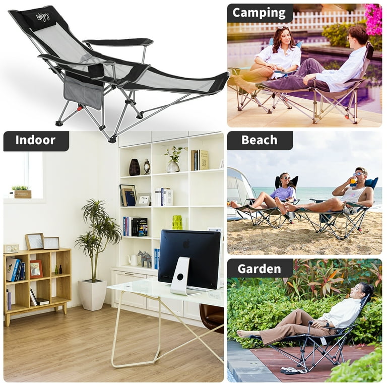 Movtotop folding camping chair backpacking chair with 2025 headrest
