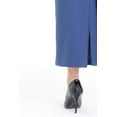 thumbnail image 4 of Indigo Ankle Length Women's Plus Size Back Split Maxi Skirt, 4 of 5