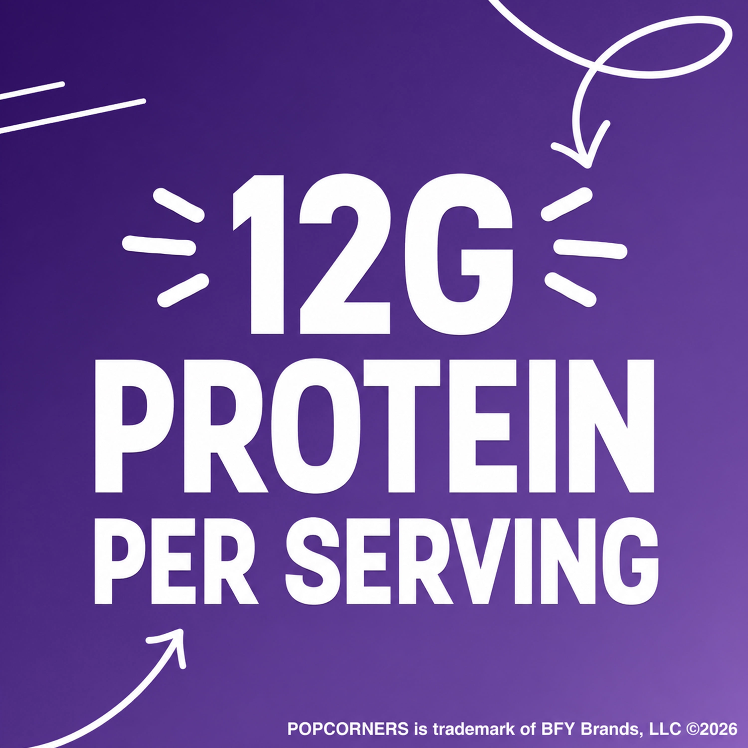 PopCorners 12g Protein, No Artificial Colors, Zesty Cheddar and Hickory BBQ Popped Corn Protein Chips, 8 pack