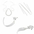 thumbnail image 6 of YooGuoGuo Wedding Headband Leaf Crystal Wedding Headpiece Bridal Rhinestone Hair Accessories for Brides Wedding Hair Vine (Silver), 6 of 6