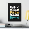 thumbnail image 3 of Inspirational Wall Art Believe In The Person Motivation Wall Decor for Home Office Gym Inspiring Success Quote Print Ready to Hang Unframed, 3 of 18