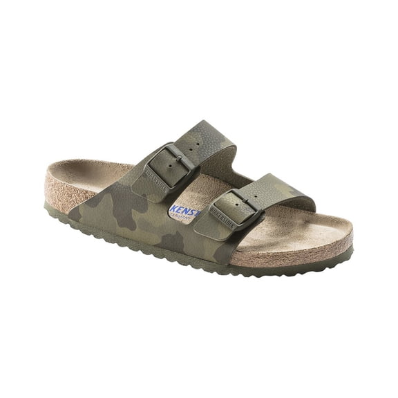 Birkenstock Arizona Soft Footbed Birko-Flor Desert Sandal, 40, Brown