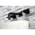 thumbnail image 3 of Kingston Brass KS6125CKL Kaiser Double-Handle Wall Mount Bathroom Faucet, Oil Rubbed Bronze, 3 of 8