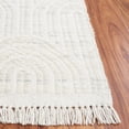 thumbnail image 2 of Safavieh  Handmade Kilim Suela Geometric Tassel Wool Rug 6' Square - Light Grey/Ivory, 2 of 5