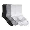 thumbnail image 2 of Hanes Women's Absolute Comfort Crew Socks, 4-Pack, Size 5-9, 2 of 5