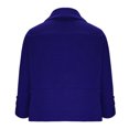 thumbnail image 6 of Jtjvou Blazer for Women Trendy Suit Jacket Lightweight Slim-Fit Front Open Blouse Button up Solid Color Office Cardigan Work Blazer with Pockets Business Lapel Jacket Blue M, 6 of 7