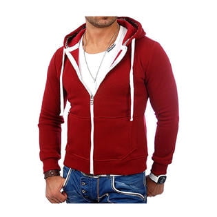 red zip up hoodie walmart