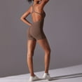 thumbnail image 5 of aidice Yoga Jumpsuits for Women Scoop Neck Sleeveless Backless Skinny Stretch Athletic Workout Bodysuit, 5 of 5