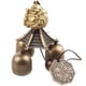 thumbnail image 1 of Campana china vintage con amuleto colgante de Feng Shui de la suerte, carillón de viento de 3 campanas Elefante, 1 of 9