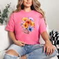 thumbnail image 2 of Floral Bouquet T-Shirt, Colorful Summer Floral Design, Blooming Flowers Tee, Watercolor Style Floral Shirt, Casual Wear Gift, Crunchberry Comfort Colors T-Shirt, 3XL, 2 of 3