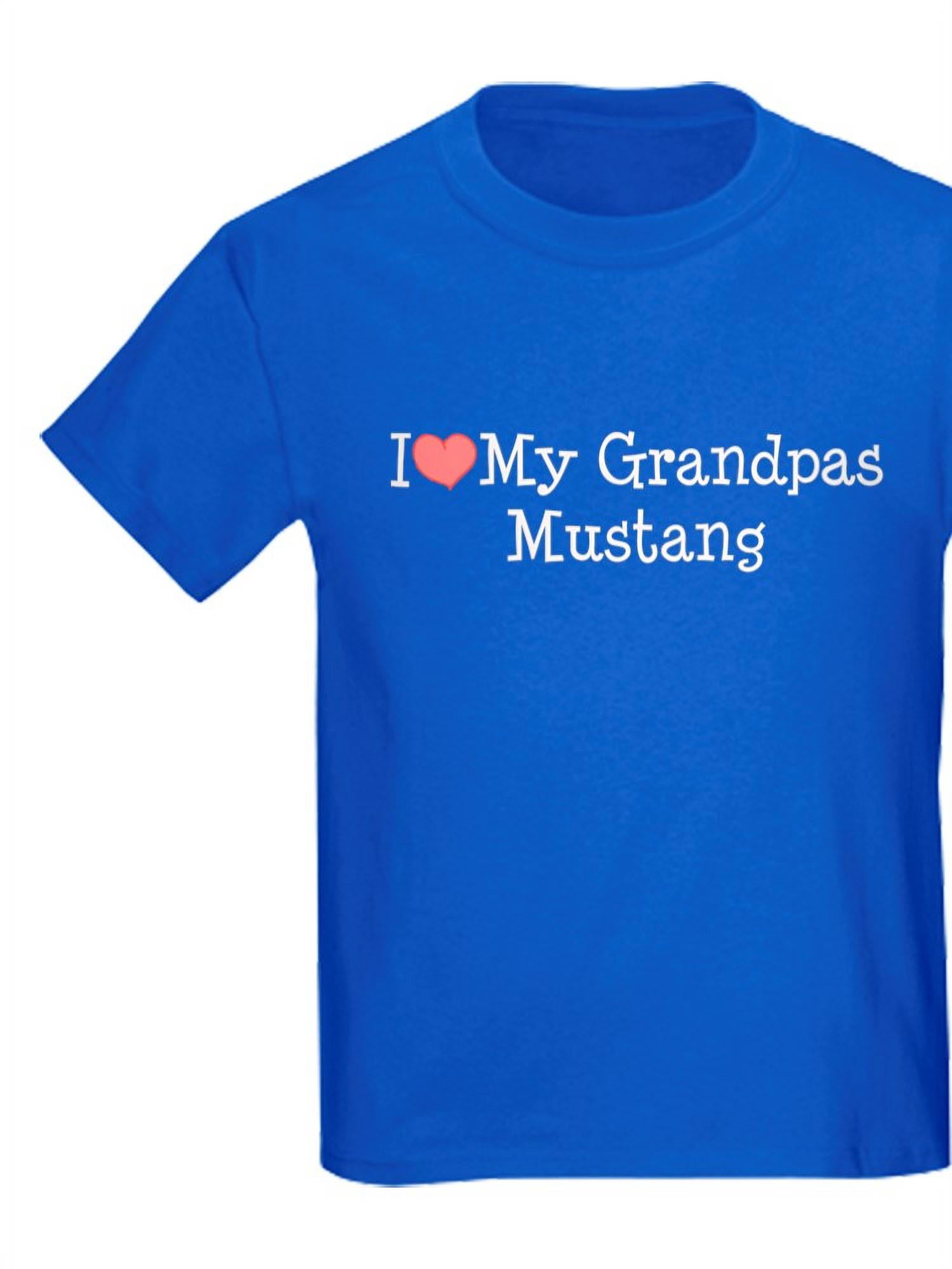 CafePress I Love My Grandpa's Mustang Kids Dark T Shirt Kids T-Shirt 230025689 