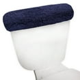 thumbnail image 2 of Home Weavers Allure Collection Cotton Toilet Tank Lid Cover for Bathroom, Soft Absorbent Non-Slip Tufted Fabric, Machine Washable Toilet Tank Top Cover, 10"x22" Navy, 2 of 11