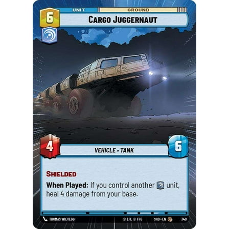 Star Wars: Unlimited Shadows of the Galaxy Common Cargo Juggernaut #340 (Hyperspace)