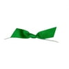 JAM Paper Grosgrain Twist Tie Flair Bows, Emerald Green, 7/8 in, 100/Pack