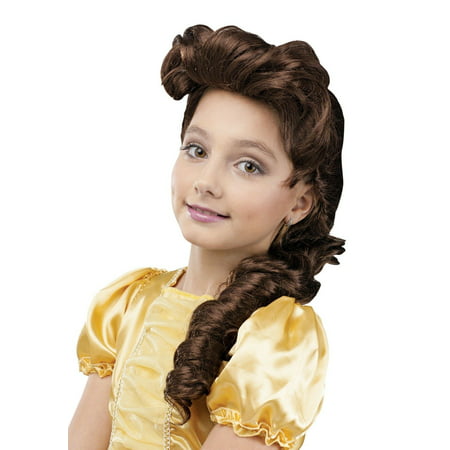 Child Pretty Princess Cinderella Mermaid Belle Snow White Wig Costume Accessory
