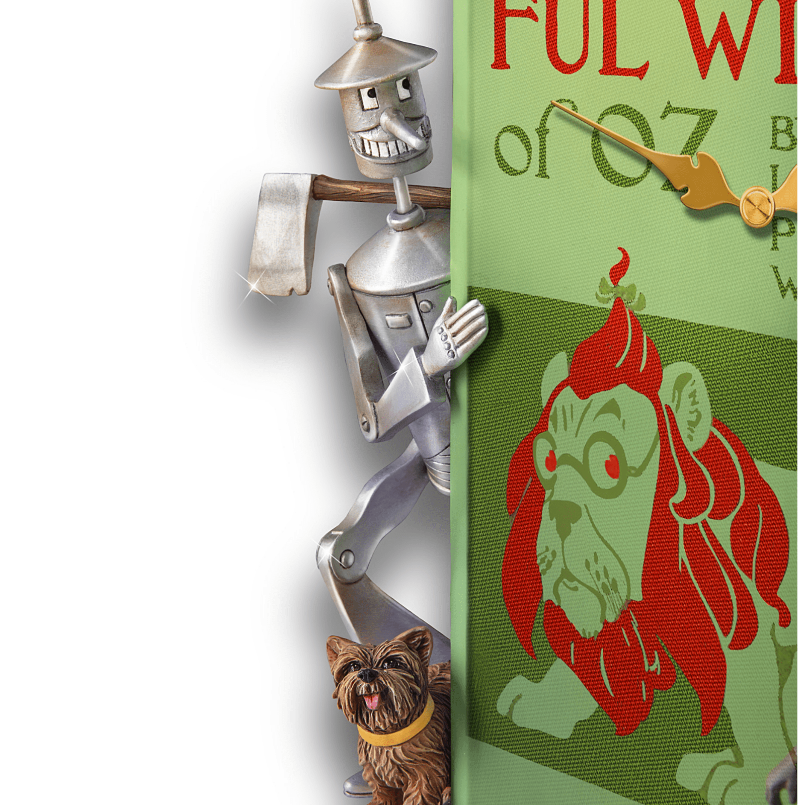 Bradford Exchange The Wonderful Wizard Of Oz Sculptural Book Cover Wall Clock