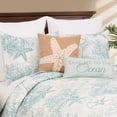 thumbnail image 4 of Juego de ropa de cama C&F Home Blue Starfish Sand Dollar Full/Queen, 4 of 8