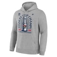 thumbnail image 2 of Men's Fanatics Heather Gray Florida Panthers 2025 Stanley Cup Champions Locker Room Fleece Pullover Hoodie, 2 of 3