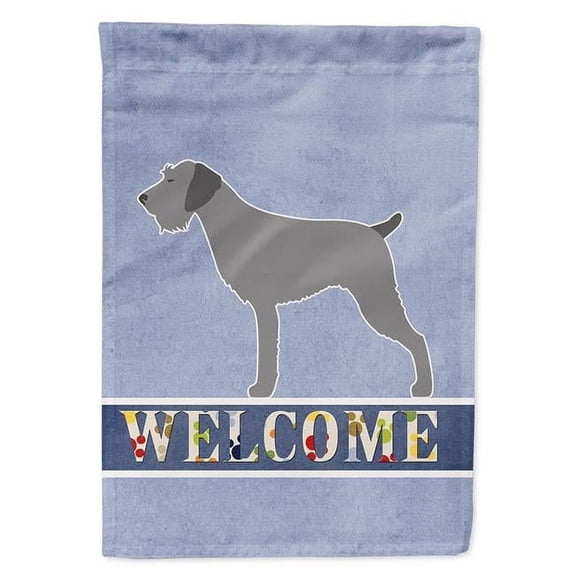 German Wirehaired Pointer Welcome Garden Flag