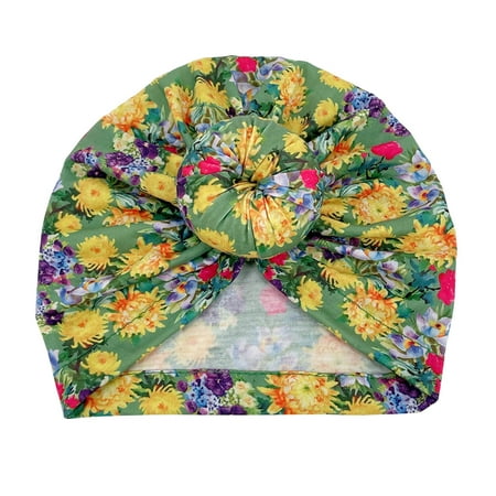 

NECHOLOGY Mittens for Baby Toddler Infant Baby Boys Girls Stretch Floral Flowers Breathable Hat Caps Headwear Hats for Baby Girls Hat A One Size