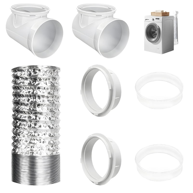 Practical Dryer Air Fitting 90 Degree Dryer Vent Elbow with Hose Easy to Install