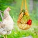 thumbnail image 5 of Bolsa de verduras para pollo, soporte para bocadillos con ganchos, brochetas para ensalada para gallina de ganso grande amarillo, 5 of 8
