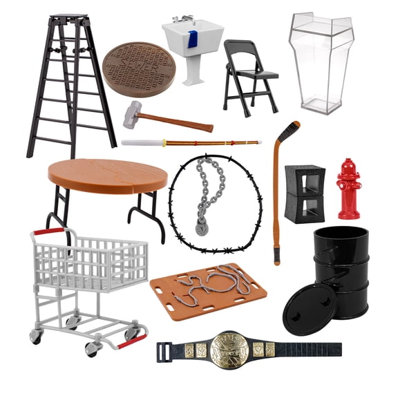 No DQ Match Accessory Set for Wrestling Figures