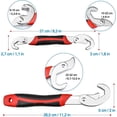 thumbnail image 5 of Llave universal WEIHJMXG juego de 2 llaves ajustables 6-32 mm, 5 of 5