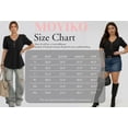 thumbnail image 7 of MOYIKO Blouses for Women T Shirts Pleated Button Puff Short Sleeve Shirts Dressy Casual V Neck Tunic Tops Summer Shirts, 7 of 7