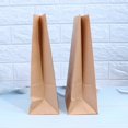 thumbnail image 3 of HLONK100 Pcs Sandwich Packaging Bags Paper Snack Square Bottom Kraft Food Pouch, 3 of 8