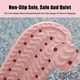 thumbnail image 4 of Zapatillas de nube para mujeres y hombres, ducha de masaje, baño, antideslizante, punta abierta, suela gruesa (rosa), 4 of 6