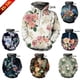 thumbnail image 2 of Sudadera con capucha de flores coloridas para hombre y mujer, sudadera con estampado 3D, sudaderas casuales para parejas, ropa para mujer, 2 of 5