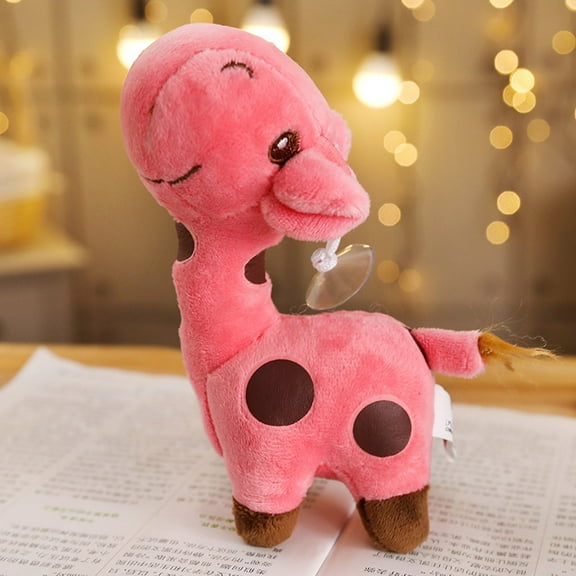 QWANG 18cm Cute Giraffe Plush Toy Pendant Soft Deer Stuffed Cartoon Animals Doll Baby Kids Toys Christmas Birthday Colorful Gifts
