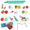 thumbnail image 6 of Semfri 22pcs T-Type Interactive Cat Tunnel Toy Set-Colorful for Kittens, Puppies, Rabbits,Guinea Pigs, 6 of 8