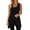 Black, variant on Sleeveless Vest for Women Summer Casual Open Front Irregular Hem Lightweight Cardigans Beach Coverups