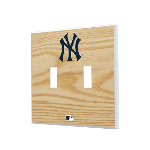 New York Yankees Baseball Bat Design Double Toggle Light Switch Plates