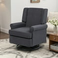 thumbnail image 7 of Swivel Glider Rocking Recliner, Nursery Glider Chair, Soothing Rocking Motion, Nursery Breastfeeding Maternity Chair for Living Room, Office, Bedroom, 7 of 7