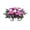 Purple, variant on Cemetery Flowers Saddle Shaped for Tombstone, Large Headstone Flower Saddle for Outdoor Grave, Memorial Flower Arrangement for Cemetery, Grave Saddle Decor for Memorial Day, 25.59x13.78 Inch
