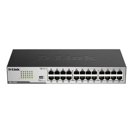 D-Link DGS-1024D Unmanaged 24-Port Gigabit Unmanaged Desktop or Rackmount Switch