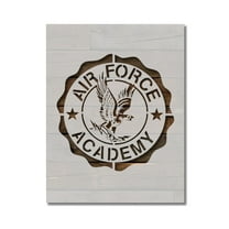 US Air Force Academy Stencil Template Reusable 8.5 x 11 Inches for Painting on Walls, Wood, Arts and Crafts by Stencilville